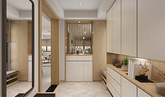 全屋定制玄關(guān)柜有哪些款式組合？