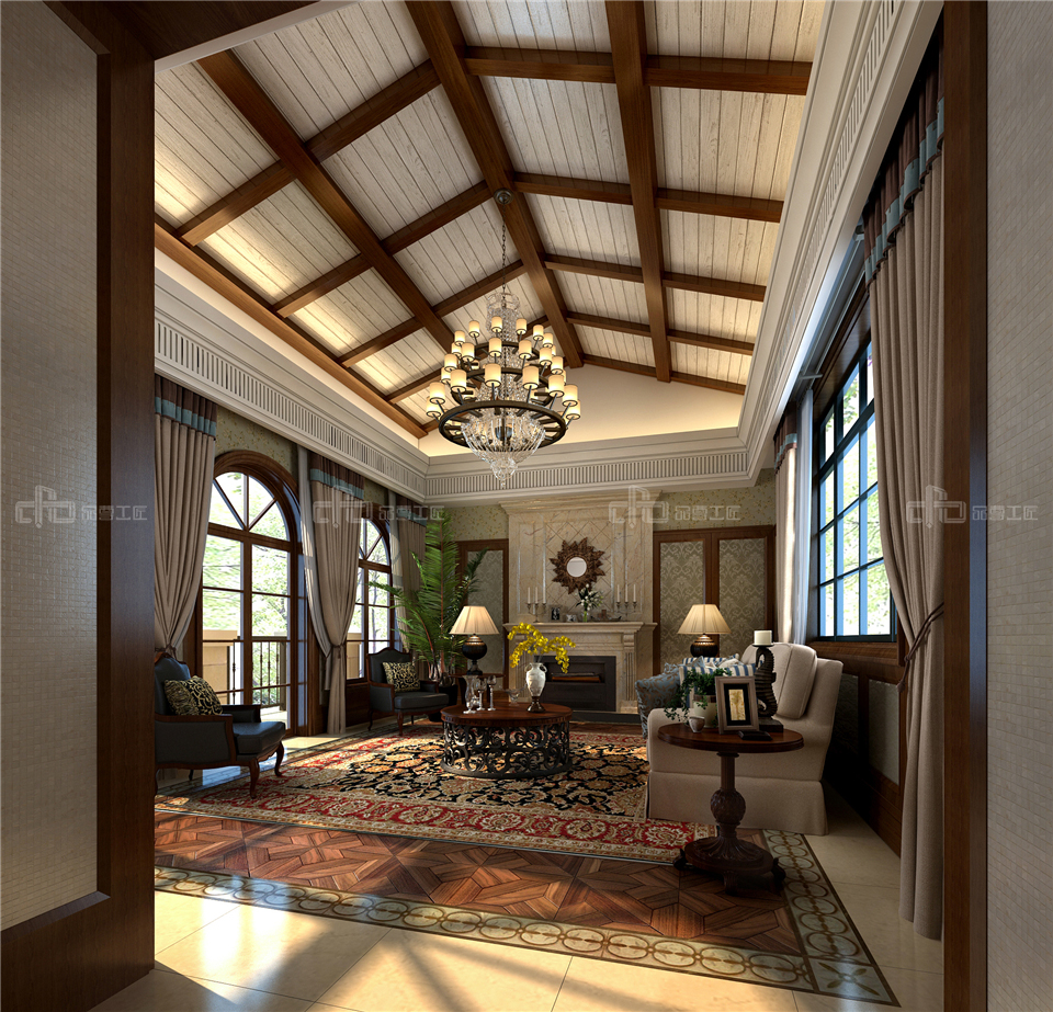 全屋整木定制客廳裝修效果圖大全(圖4) 全屋整木定制客廳裝修效果圖大全(圖4)