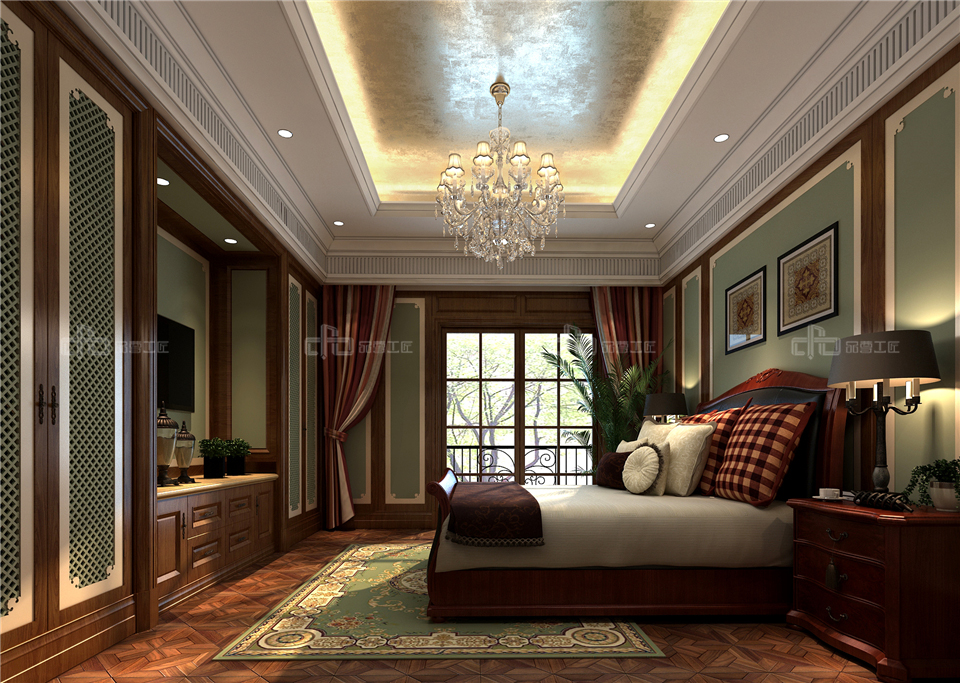 美式全屋整木定制風格,臥室效果圖大全(圖3) 美式全屋整木定制風格,臥室效果圖大全(圖3)