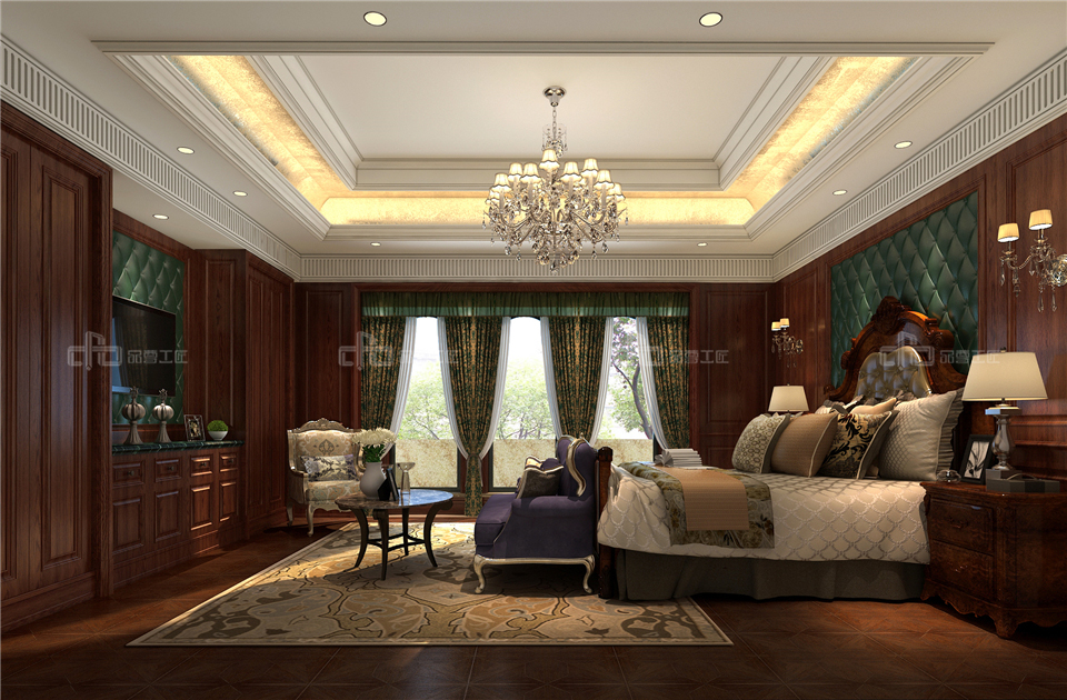 美式全屋整木定制風格,臥室效果圖大全(圖4) 美式全屋整木定制風格,臥室效果圖大全(圖4)