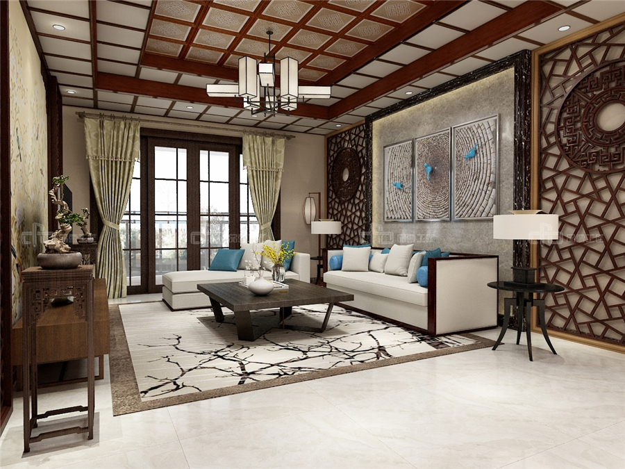 輕奢新中式風(fēng)格效果圖,整木定制極簡新中式(圖5) 輕奢新中式風(fēng)格效果圖,整木定制極簡新中式(圖5)