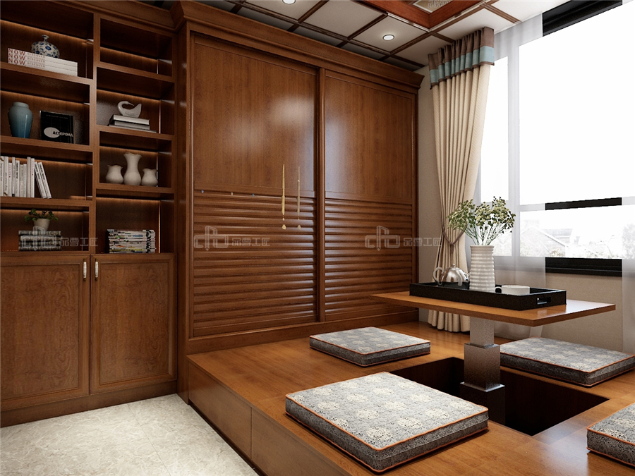 輕奢新中式風(fēng)格效果圖,整木定制極簡新中式(圖7) 輕奢新中式風(fēng)格效果圖,整木定制極簡新中式(圖7)