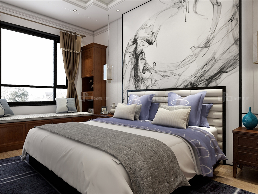 輕奢新中式風(fēng)格效果圖,整木定制極簡新中式(圖12) 輕奢新中式風(fēng)格效果圖,整木定制極簡新中式(圖12)