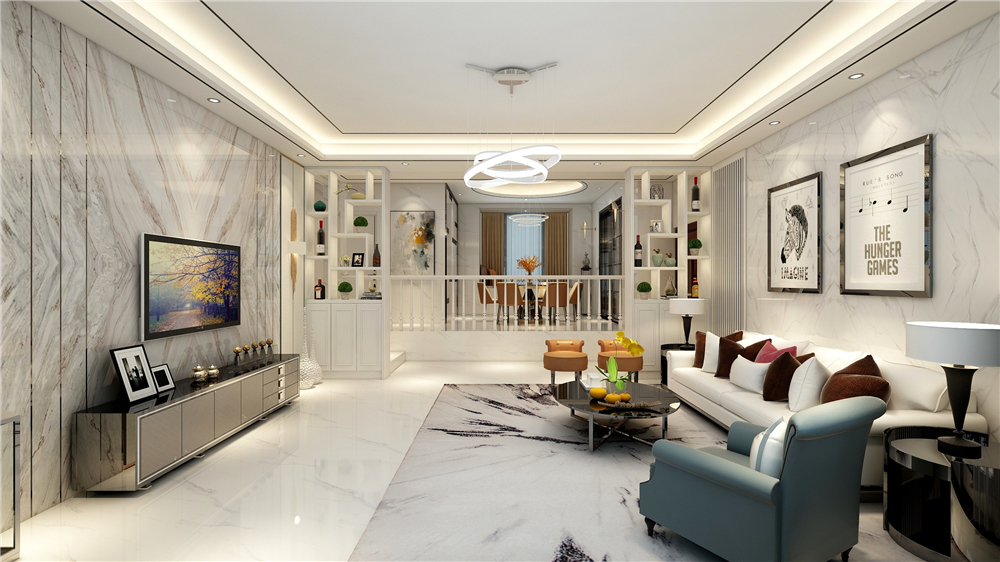 全屋定制怎么設計客餐廳的隔斷？(圖3)