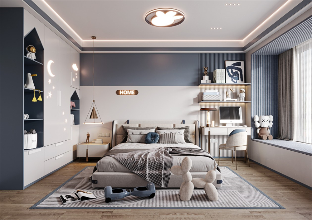 全屋設(shè)計(jì)兒童房定制要注意什么？(圖2)