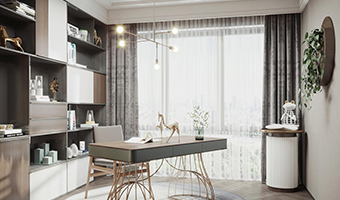 書房窗簾怎么搭配比較好看？