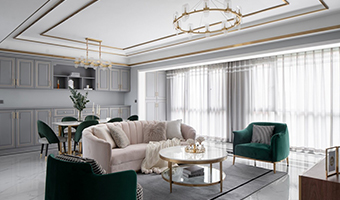 152㎡整木定制家居，歐式輕奢風格案例