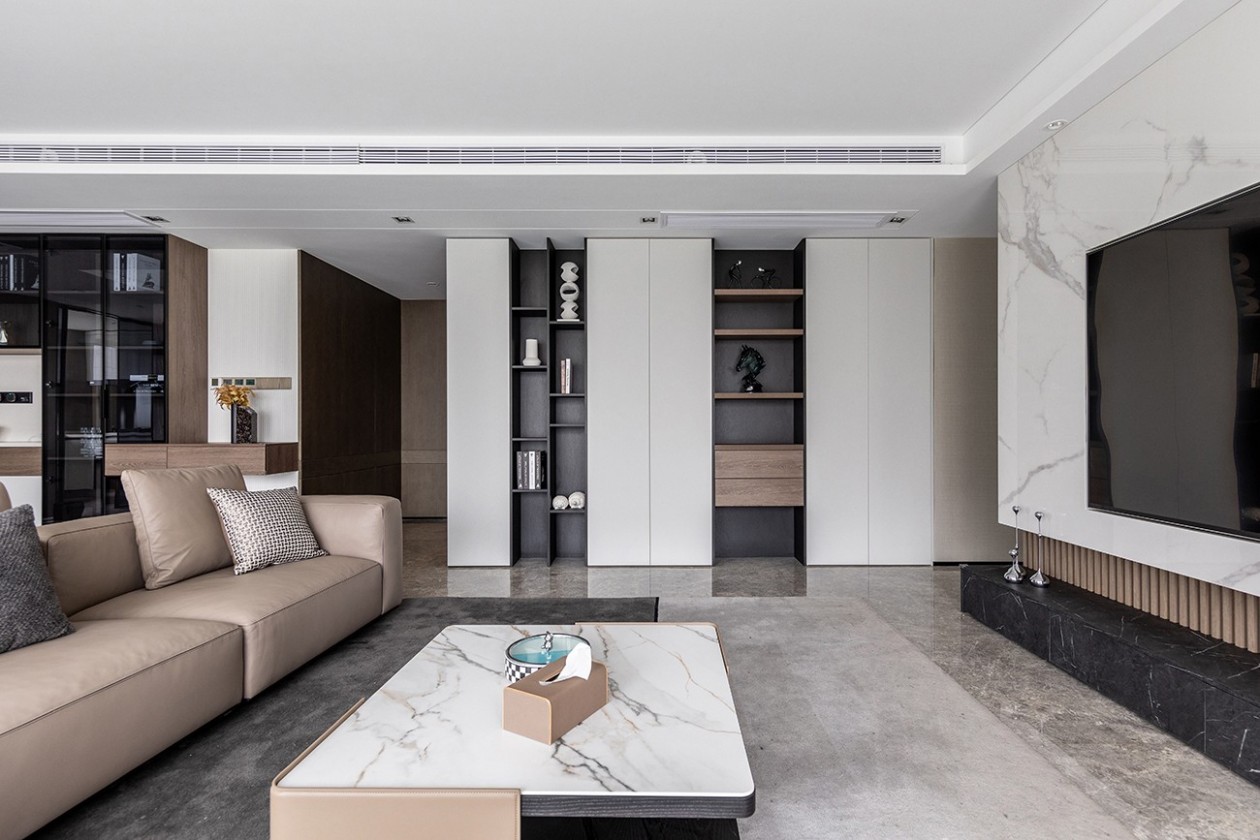 200㎡全屋整木定制設計,現代時尚簡約風格(圖3) 3.jpg