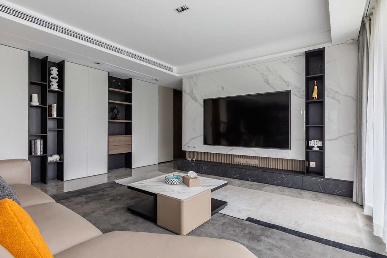 200㎡全屋整木定制設計,現代時尚簡約風格(圖2) 2.jpg