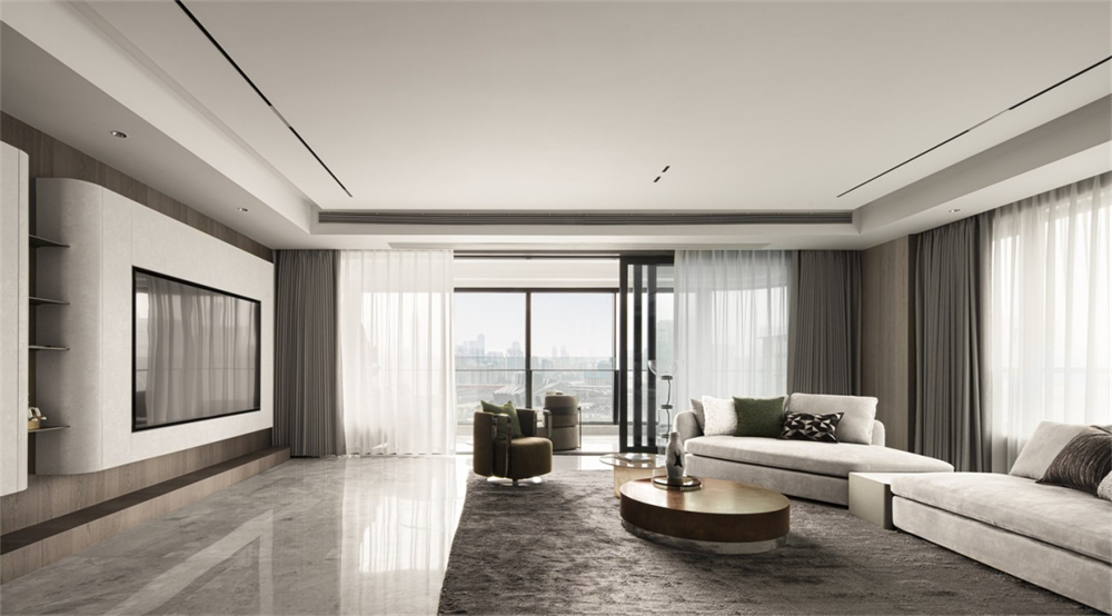 300㎡整木定制大平層,現代簡約高定設計(圖1) 1.jpg