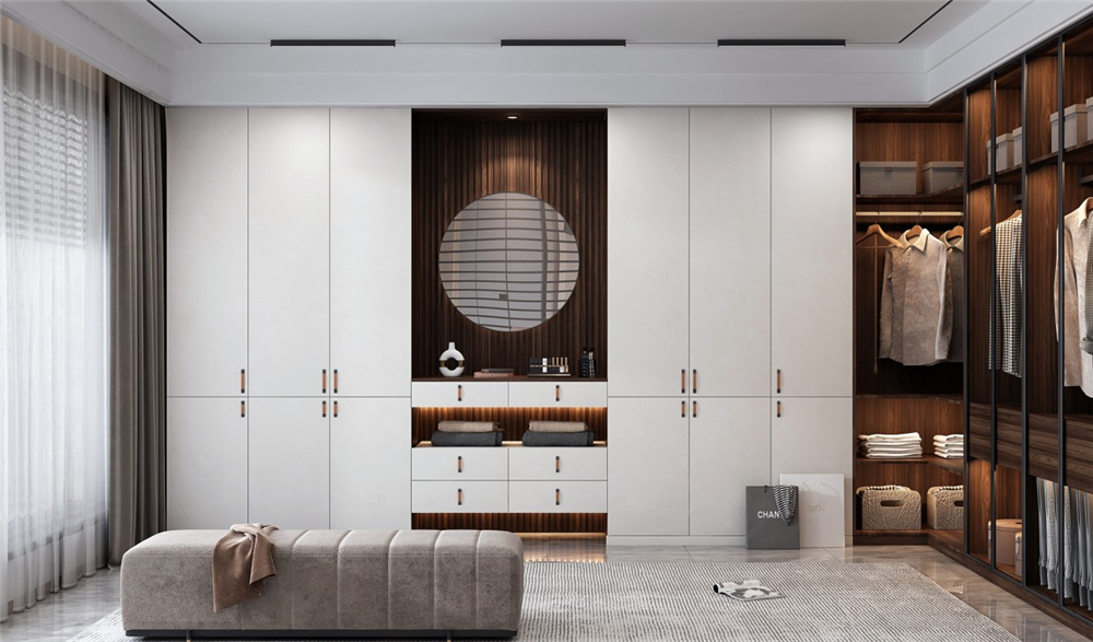 主臥衣柜設(shè)計什么款式柜門好？(圖1)